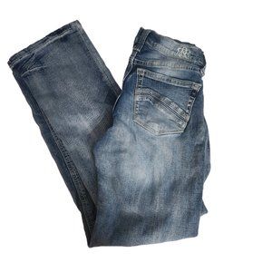 Rock & Republic Medium Wash Relaxed Straight Jeans 29x34 Women